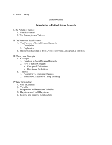 Lecture outline Intro to Political Science Research (1)