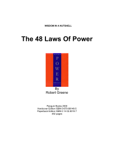 48lawsofpower-Summary