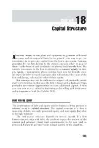 Ch-18 Capital Structure