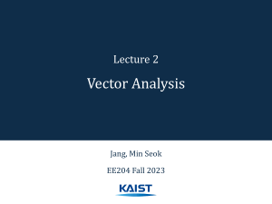 2.Vector analysis
