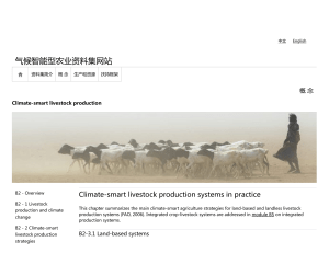 B2 - 3 Climate-smart livestock production systems in practicE