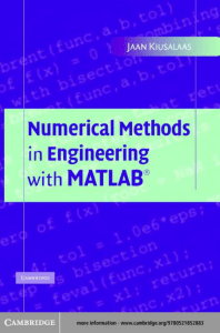 Numerical Methods in Engineering with MA