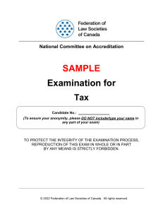 Tax-Sample-Exam
