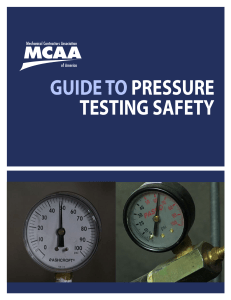 Pressure Testing Safety
