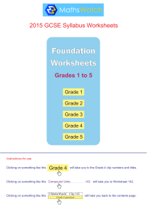 The Foundation Worksheets eBook