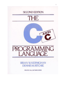 Dennis Ritchie & Brian W. Kernighan - C Programming Language (2nd Edition)