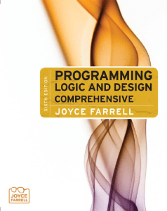Programming Logic and Design (8th Edition) BY Joyce Farell