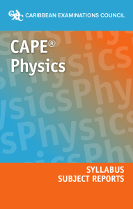 cape physics