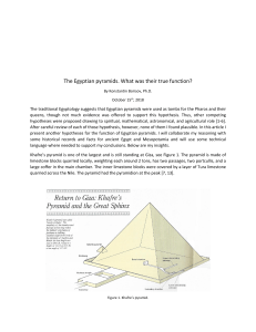 Konstantin Borisov Ph.D. - The Egyptian Pyramids, what was their true function?
