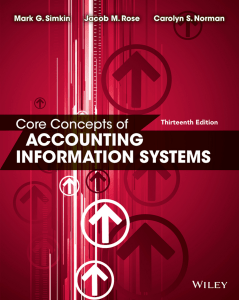 Mark G. Simkin  Carolyn S. Norman  Jacob M. Rose - Core Concepts of Accounting Information Systems-John Wiley & Sons (2014)