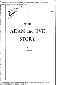 The Adam and Eve Story - Chan Thomas (partially declassified for the public by the CIA in 2013)