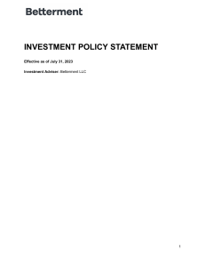 investment policy statement 07312023