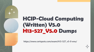 H13-527 V5.0-ENU HCIP-Cloud Computing (Written) V5.0 PDF Dumps