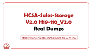 HCSA-Sales-Storage V2.0 H19-110 V2.0 Preparation Questions