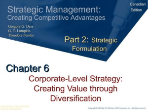 Strategic Management: Corporate-Level Strategy & Diversification