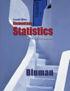 bluman statistics book
