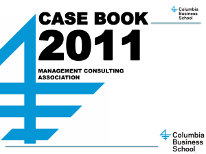 columbia 2011 Case Study Book