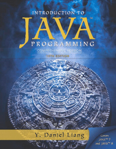 INTRODUCTION TO JAVA PROGRAMMING COMPREH