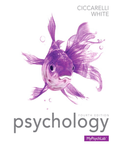 Psychology by Ciccarelli and White
