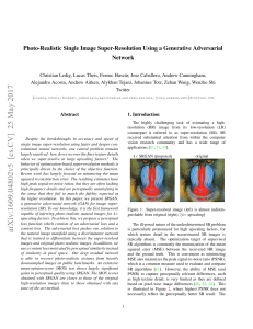 Photo-Realistic Single Image Super-Resolution Using a Generative Adversarial Networks