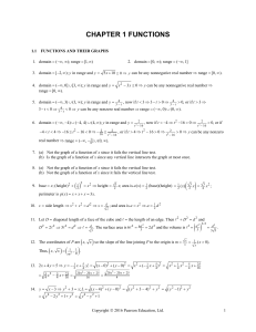 Thomas' calculus 13th CH1 exerise answer