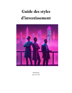 Guide des styles d'investissement