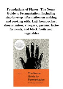 Foundations of Flavor The Noma Guide to