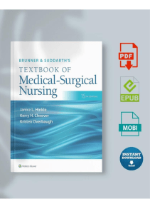 Brunner & Suddarth’s Textbook of Medical-Surgical Nursing (Brunner and Suddarth’s Textbook of Medical-Surgical) Fifteenth