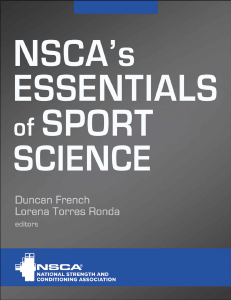 NSCA's Essentials of Sport Science - Duncan N. French, PhD 20210507 101038
