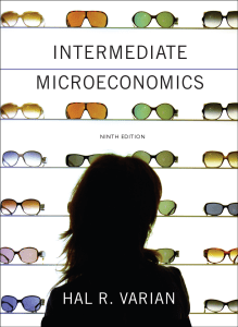 Intermediate Microeconomics  9th Edition HL Varian