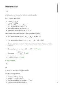 Linear Momentum & Conservation   CIE AS Physics Structured Questions 2022 (Medium)   Save My Exams