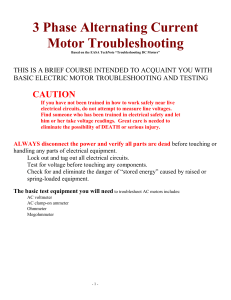 AC Motor Troubleshooting 
