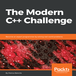 Bancila M. -The Modern C++ Challenge - 2018