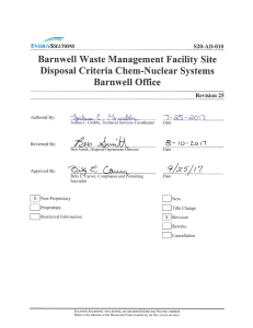 barnwell waste management facility