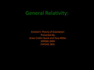 General Relativity Presentation