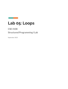 Loops Worksheet (C#)
