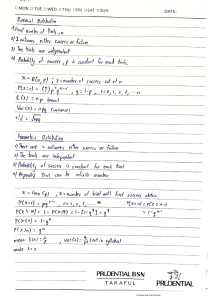 Statistic Notes