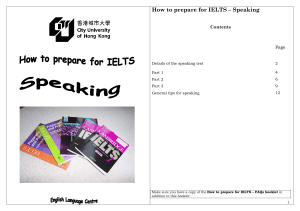 How to prepare for IELTS - Speaking