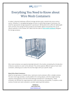 Everything You Need to Know about Wire Mesh Containers