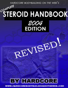 Anabolic Steroids Handbook