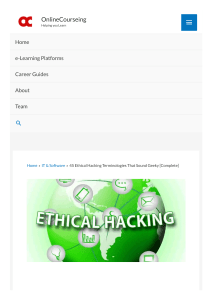 45 Ethical Hacking Terminologies that Sound Geeky [2023]