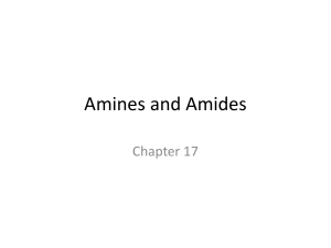 Amines and Amides - Chapter 17