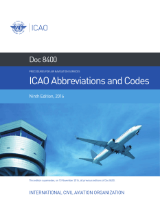 ICAO Abbreviations 2016