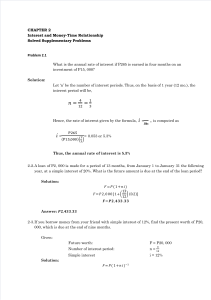 Engineering Economy: Interest & Time - Solved Problems