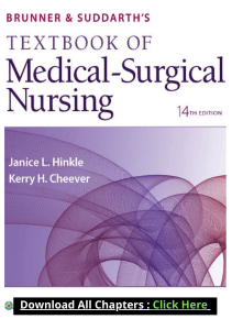Brunner & Suddarth’s Textbook of Medical-Surgical Nursing (Brunner and Suddarth’s Textbook of Medical-Surgical) 14th Edition