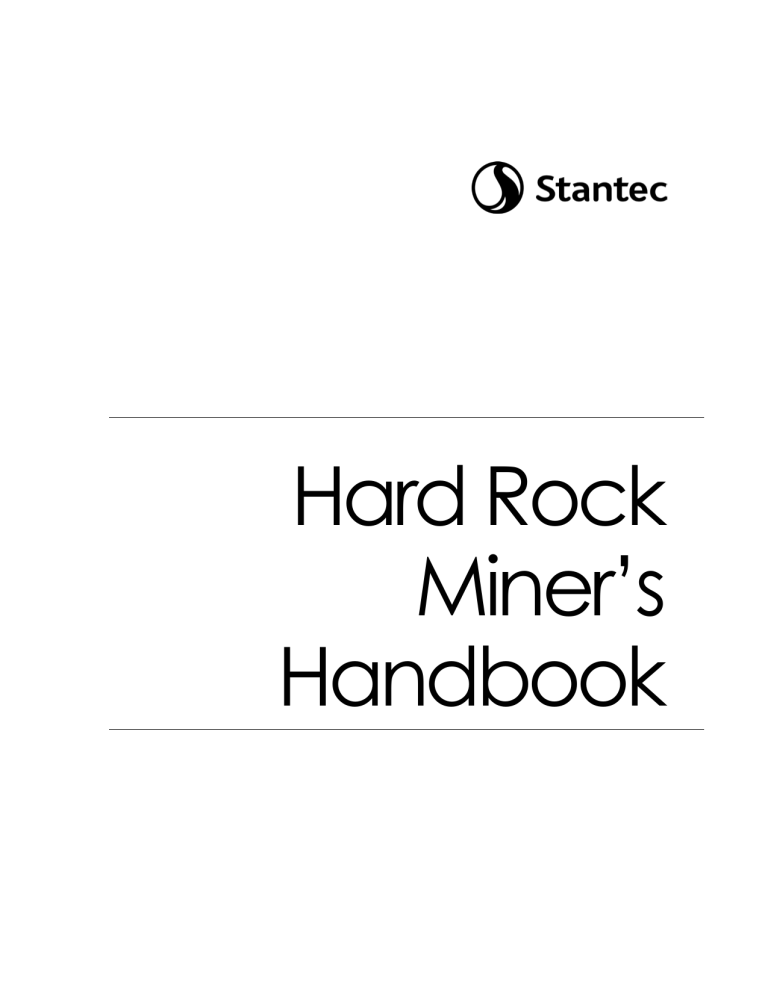 Hard Rock Miner's Handbook Edition 5 3