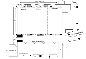 Grand Ballroom, Pre Function Room Floor Plan - Blank
