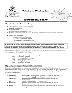 Tips to write an Expository Essay