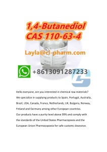 Hot Sale Product 1,4-Butanediol CAS 110-63-4,High Quality,Good Price