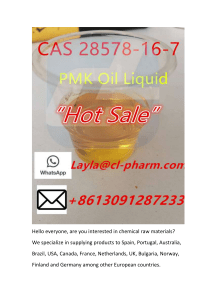 Best Factory Direct Sale PMK Oil CAS 28578-16-7 easy to synthesis